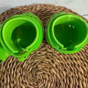 BarkBox Dog Crocs Lime Green Pet Booties Rare One of a Kind Doggy Clogs